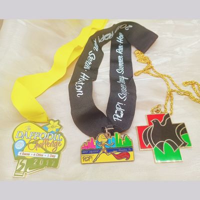 주문 도일러 다이?? 스 금으로 접힌 주문 디자인 인크 합금 메달 리본 online manufacture