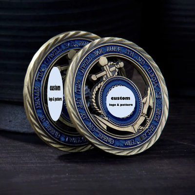 주문 이중 면 기념용으로 염소 합금으로 인쇄된 다이 컷 인쇄로 제작된 주문형 도전 동전 online manufacture