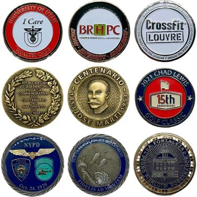 High quality Gold Plated Coin Collectible Art Collection Gift Physical Commemorative Metal Crafts   Pattern