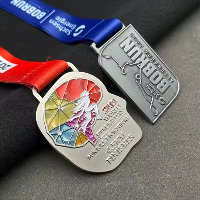 주문 WTD Wholesale 3D Gold Award Zinc Alloy UV Printed Economical Custom Sports Medal online manufacture
