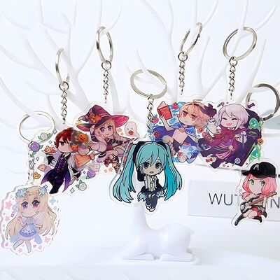 주문 투명한 프로세스와 키링 링크 체인, 광고용으로 사용자 정의 색상 online manufacture