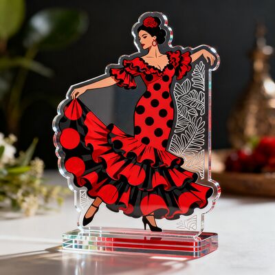 주문 맞춤형 양면 아크릴 스탠드 투명 회전판 맑은 아크릴 스탠드 휴머노이드 캐릭터 데스크톱 장식 Gif online manufacture