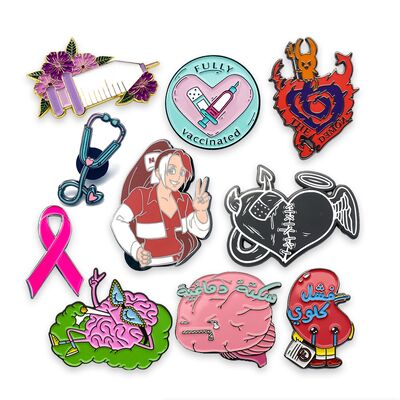 주문 1.5mm 두께와 35mm 크기의 사용자 지정 라펠 핀 5-7 일 이내에 만들어졌습니다. online manufacture