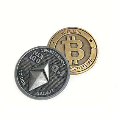 주문 오토바이 클럽 및 수집가를 위한 레터프레스 인쇄 및 앤티크 브론즈 마감 처리된 양면 맞춤 코인 online manufacture