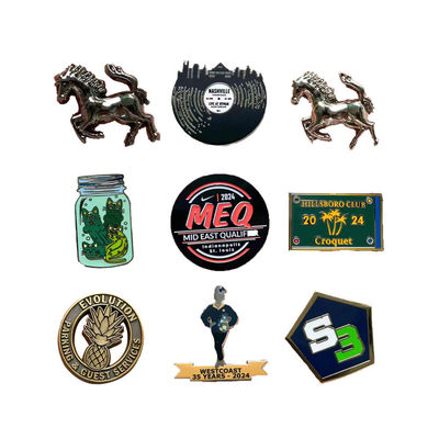 좋은 가격 염색 된 검은 금속 사용자 지정 라펠 핀 UV 인쇄 만화 에나멜 핀 온라인으로