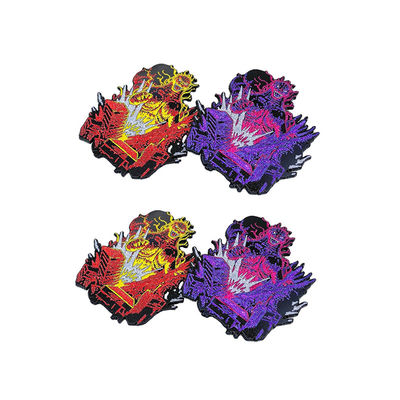 좋은 가격 보라색 샌드블래스트 크기 사용자 지정 로고 라펠 핀 금속 핀 배지 수공업 사용자 지정 온라인으로