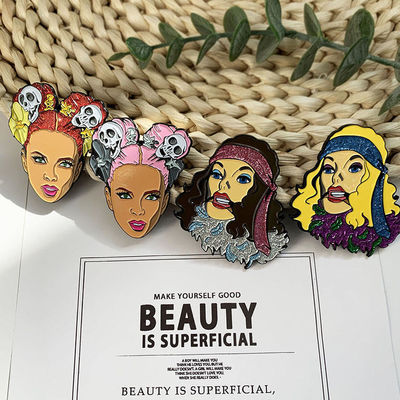 귀여운 핀 배지 금속 로고 디자인 금속 공예품 사용자 지정 에나멜 핀 하드 에나멜 핀