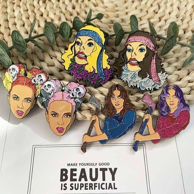 좋은 가격 프로모션 선물에 맞춤형 로즈 골드 플래팅 부드러운 에나멜 라펠 핀 온라인으로