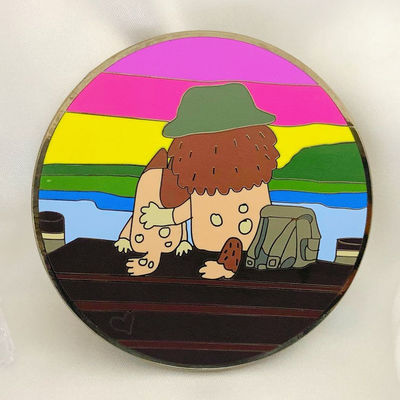 사용자 지정 크기 부드러운 에나멜 금 접착 사용자 지정 라펠 핀 및 금속 배지