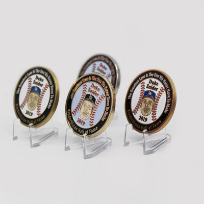40mm 스테인리스 스틸 동전 콩 엣지 빈스 금 은 개인화된 새겨진 동전