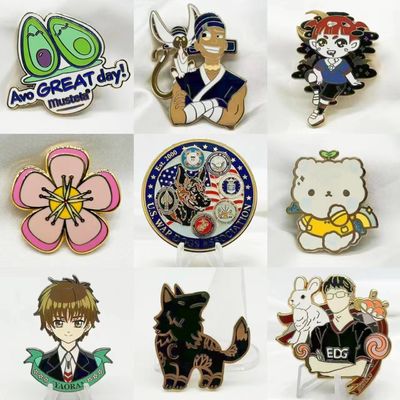 사용자 지정 로고 금속 하드 에나멜 배지 패션 셔츠 장식 라펠 핀