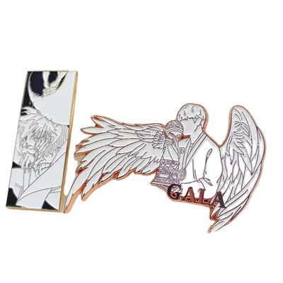 금속 고객 크기 개인화 된 에나멜 핀 로고 0.5in와 함께 주문 핀