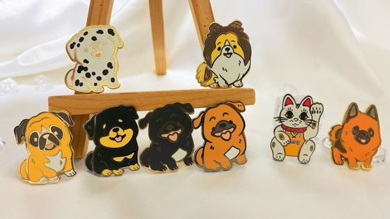 철진 합금 사용자 지정 라펠 핀 동물 사용자 지정 로고로 라펠 핀