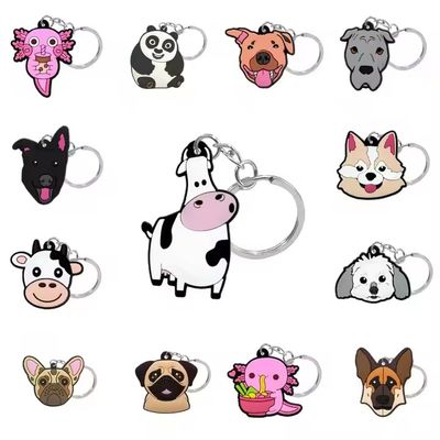 프로모션용 맞춤형 크기의 다이 스트루크 / 소프트 에나멜 및 금 / 은 / 블랙 플래팅이있는 맞춤형 금속 키 체인