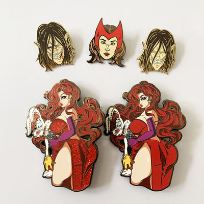 맞춤형 크기의 진크 합금 농구 랩 핀 개인 선물을위한 나비 클러치