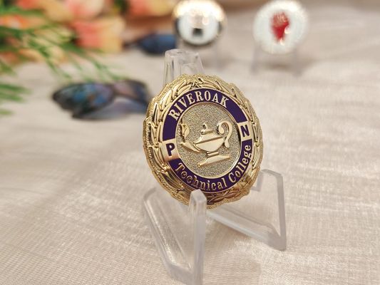 오토바이 클럽 및 수집가를 위한 레터프레스 인쇄 및 앤티크 브론즈 마감 처리된 양면 맞춤 코인