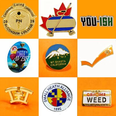 고품질 사용자 지정 로고 금속 합금 랩 핀