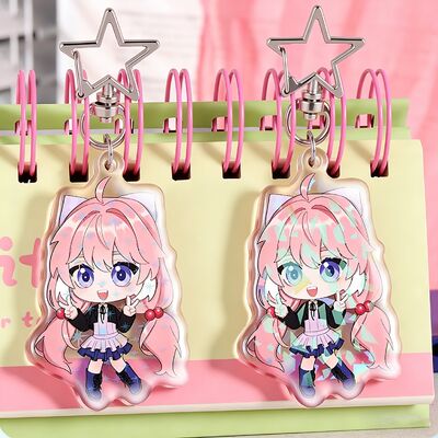 홍보용 맞춤형 컬러 옵션이 있는 맞춤형 아크릴 키링 및 투명 공예