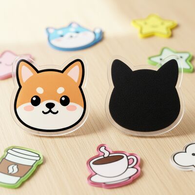 좋은 가격 강력한 자기적 디자인과 커스터마이징 가능한 크기 및 모양을 가진 사용자 지정 고 투명성 아크릴 냉장고 스티커 온라인으로