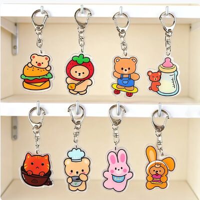 프로모션 맞춤 아크릴 호텔 객실 번호판 열쇠고리 창의적인 다이아몬드 명찰 직조 기법 사각형 패턴