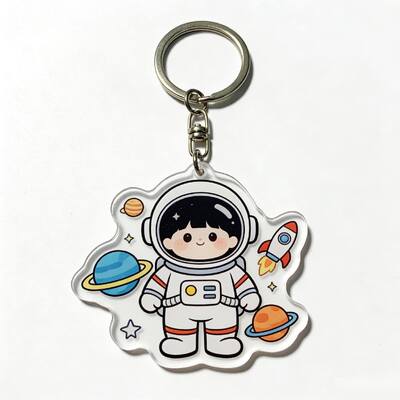 좋은 가격 맞춤 투명한 아크릴 키 체인 귀엽고 다채로운 동물 키 체인 온라인으로