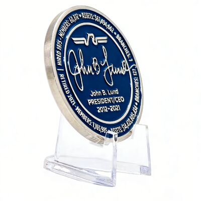 2인치 - 2.5인치 양면 맞춤 챌린지 코인, 앤티크 브론즈/골드 도금 및 맞춤 디자인