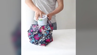 맞춤형 인쇄 토트백 - 접이식 재활용 폴리에스테르, 풀 컬러 쇼핑 및 프로모션 가방